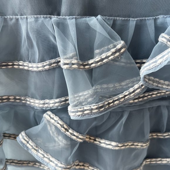 Tularosa Blue Ruffle Mini Dress - Picture 6 of 6